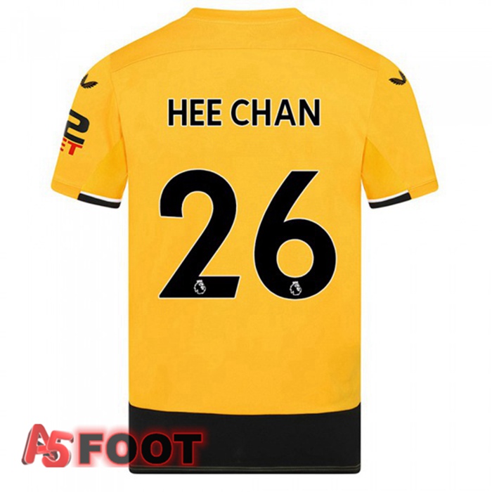 Maillot De Foot Wolves (HEE CHAN 26) Domicile Jaune 22/23