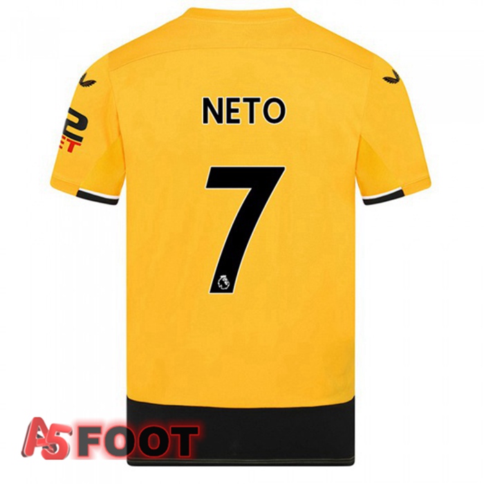 Maillot De Foot Wolves (NETO 7) Domicile Jaune 22/23