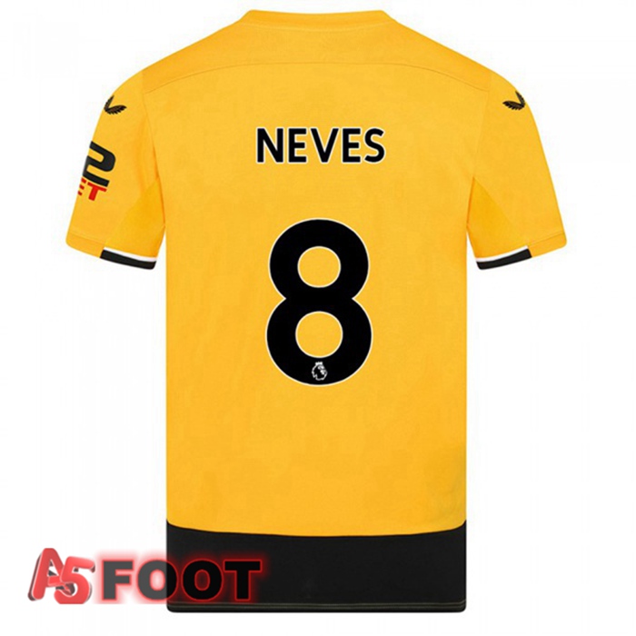 Maillot De Foot Wolves (NEVES 8) Domicile Jaune 22/23