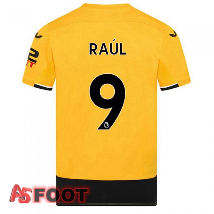 Maillot De Foot Wolves (RAUL 9) Domicile Jaune 22/23