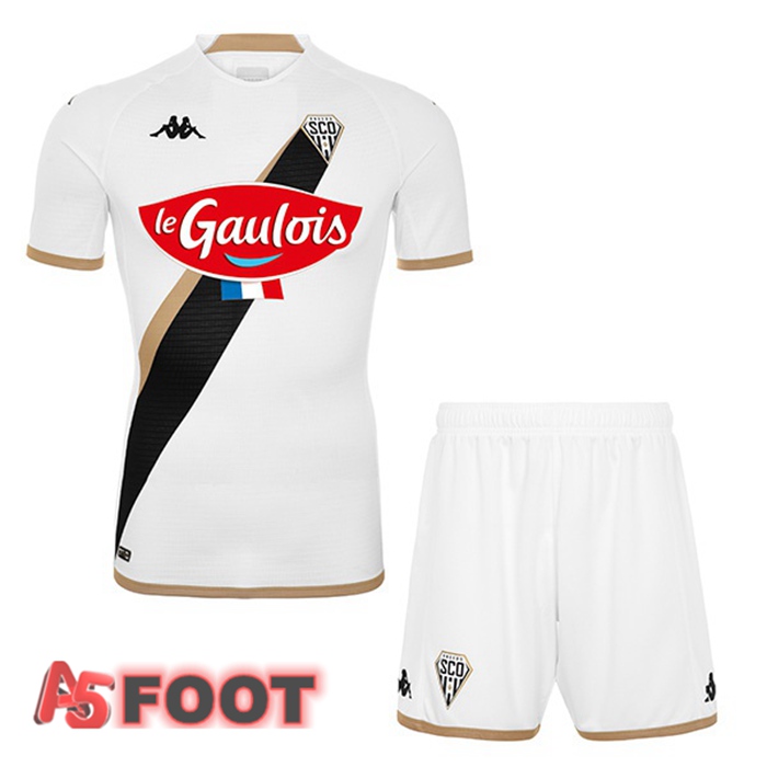 Maillot De Foot Angers SCO Enfant Exterieur Blanc 22/23