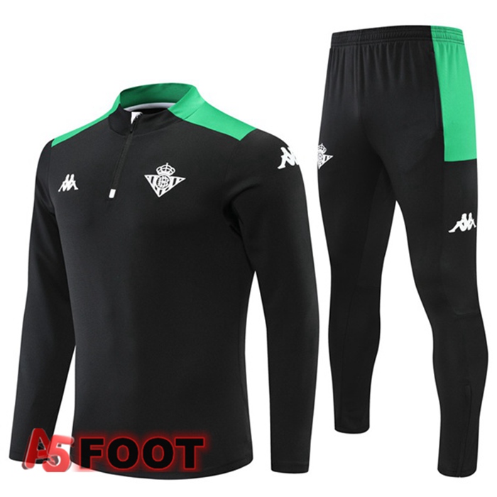 Ensemble Survetement de Foot Real Betis Noir 2022/2023