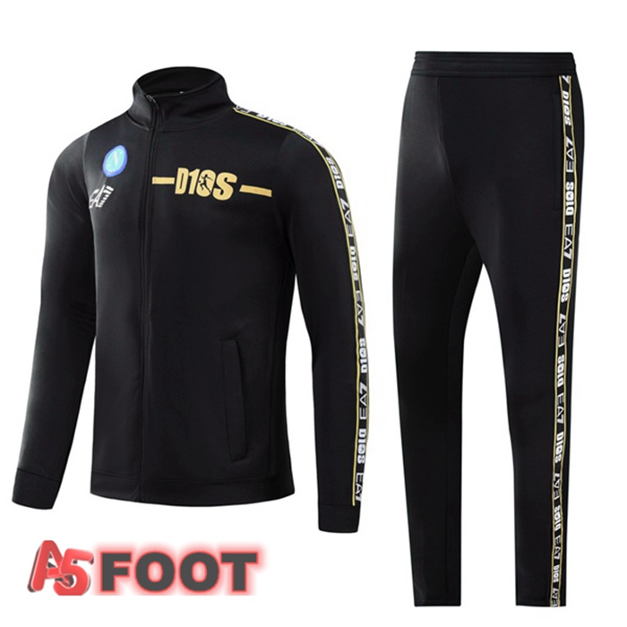 Ensemble Veste Survetement SSC Naples Noir 2022/2023