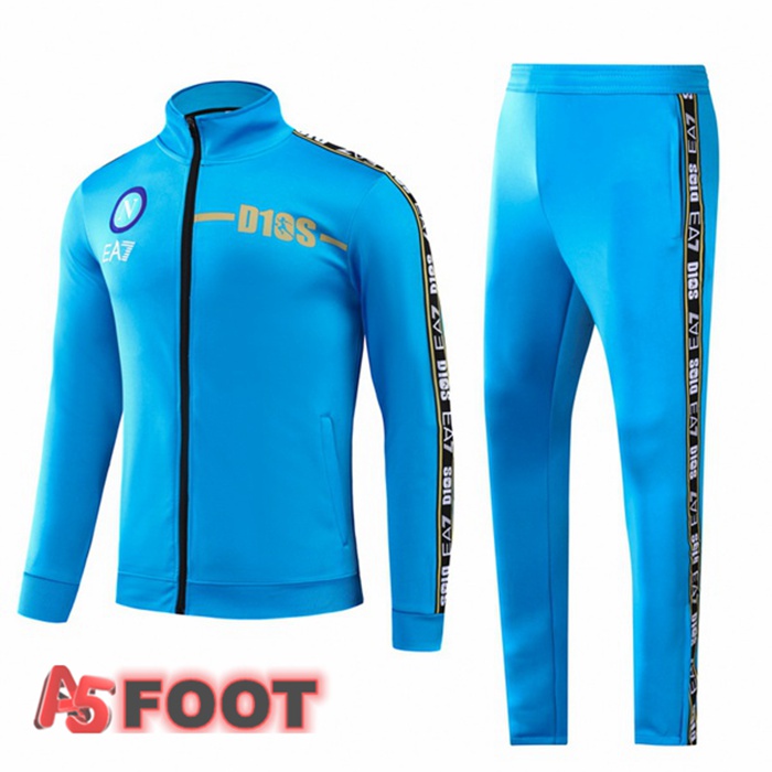 Ensemble Veste Survetement SSC Naples Bleu 2022/2023