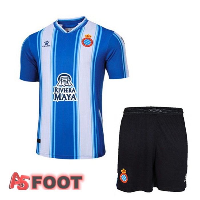Maillot De Foot FC RCD Espanyol Enfant Domicile Bleu 22/23