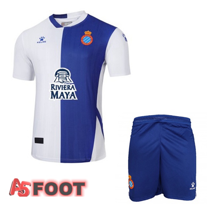Maillot De Foot FC RCD Espanyol Enfant Third Bleu Blanc 22/23