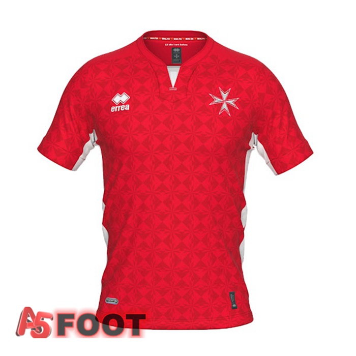 Maillot Equipe de Malte Domicile Rouge 2022/2023