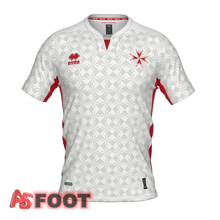 Maillot Equipe de Malte Exterieur Blanc 2022/2023