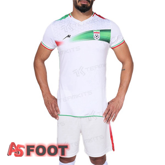 Maillot Foot Equipe de Iran Domicile Blanc 2022/2023