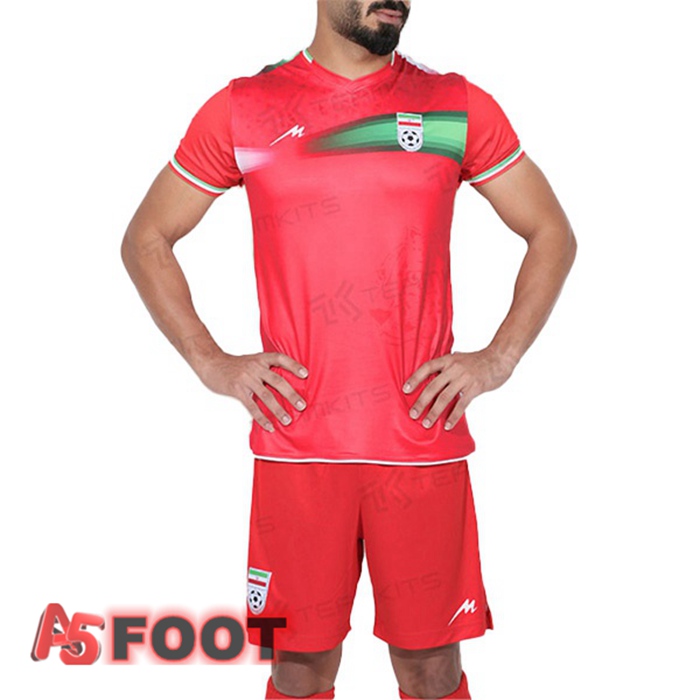 Maillot Iran Exterieur Rouge Coupe du monde 2022