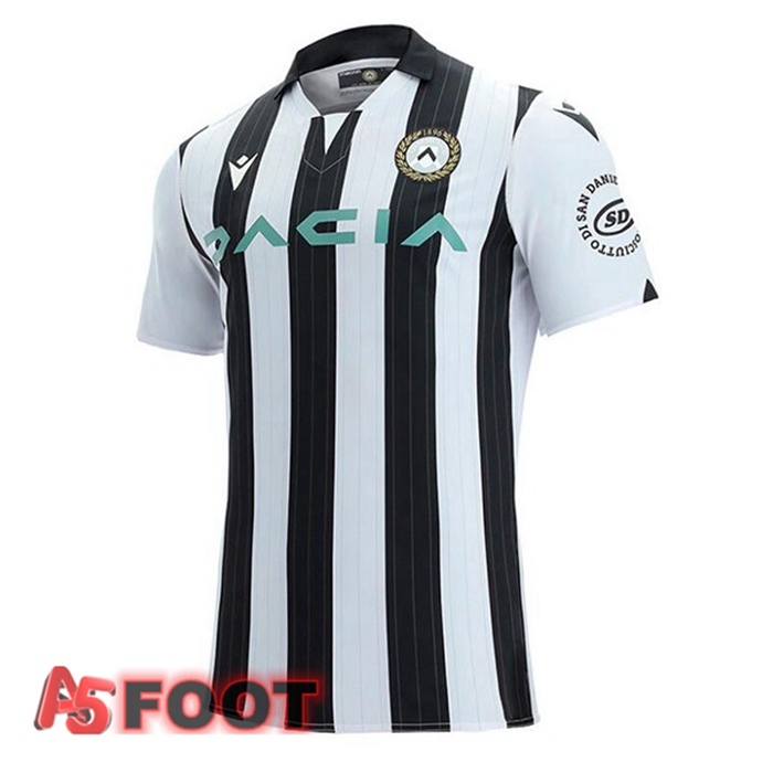 Maillot De Foot Udinese Calcio Domicile Noir Blanc 21/22