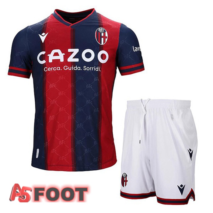 Maillot De Foot Bologne Enfant Domicile Rouge Bleu 22/23