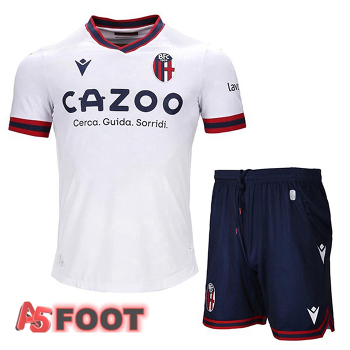 Maillot De Foot Bologne Enfant Exterieur Blanc 22/23