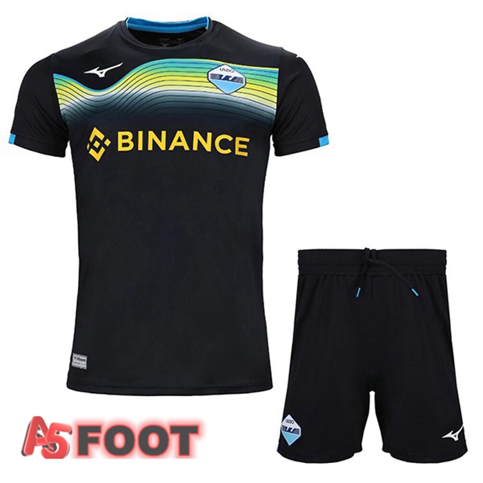 Maillot De Foot SS Lazio Enfant Exterieur Noir 22/23