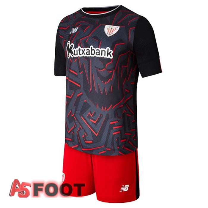 Maillot de Foot Athletic Bilbao Enfant Exterieur Noir 2022/2023
