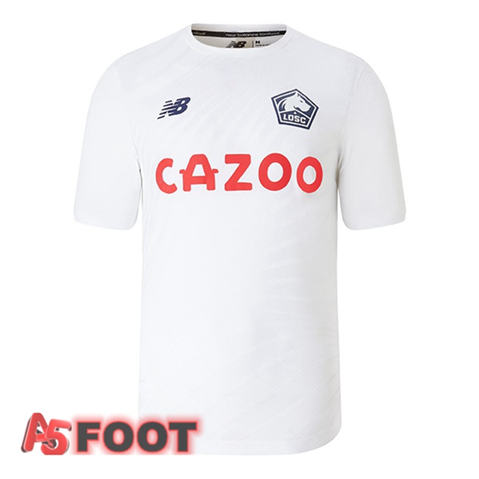 Maillot De Foot Lille OSC Exterieur Blanc 22/23