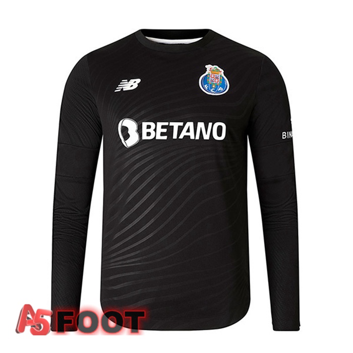 Maillot De Foot FC Porto Gardien de but Manche Longue Noir 22/23
