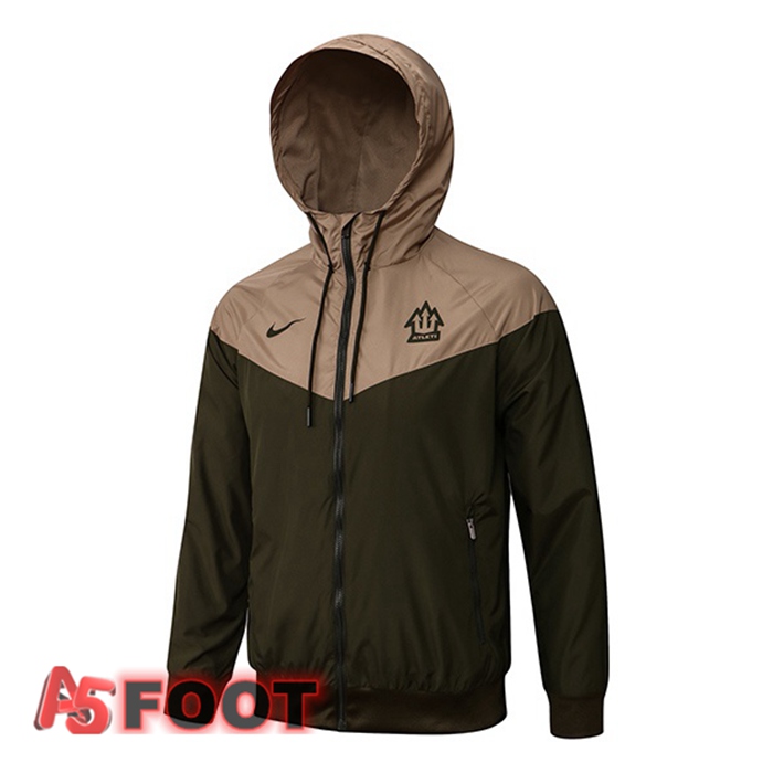 Veste Foot Coupe Vent Atletico Madrid Vert Fonce 21/22