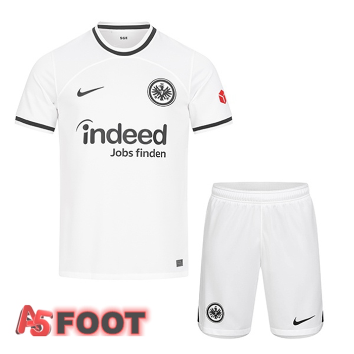 Maillot De Foot Eintracht Frankfurt Enfant Domicile Blanc 22/23