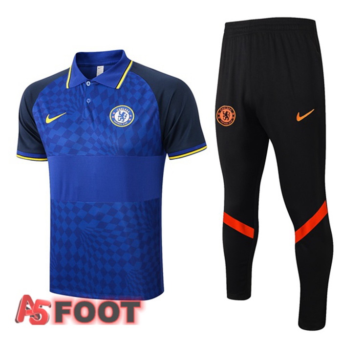 Ensemble Polo FC Chelsea + Pantalon Bleu 2021/2022