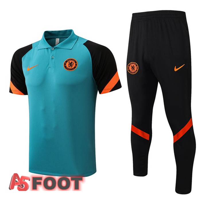 Ensemble Polo FC Chelsea + Pantalon Vert 2021/2022