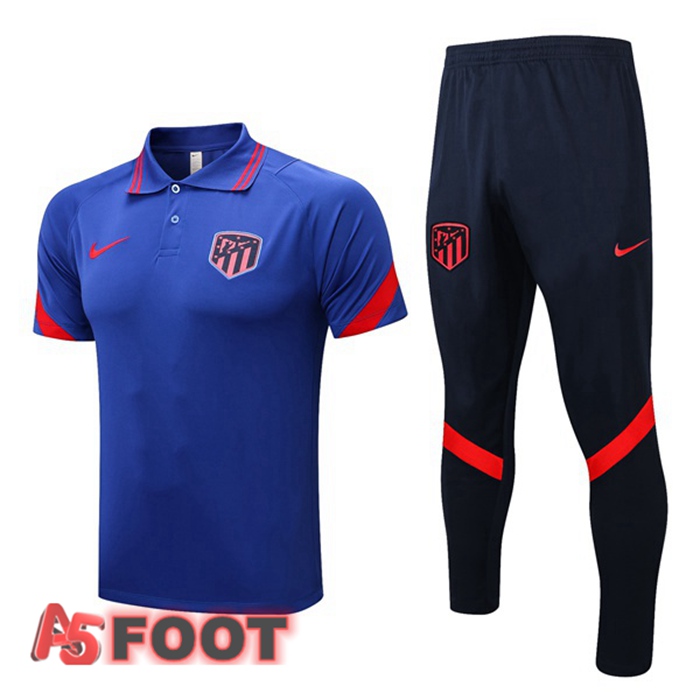 Ensemble Polo Atletico Madrid + Pantalon Bleu 2022/2023