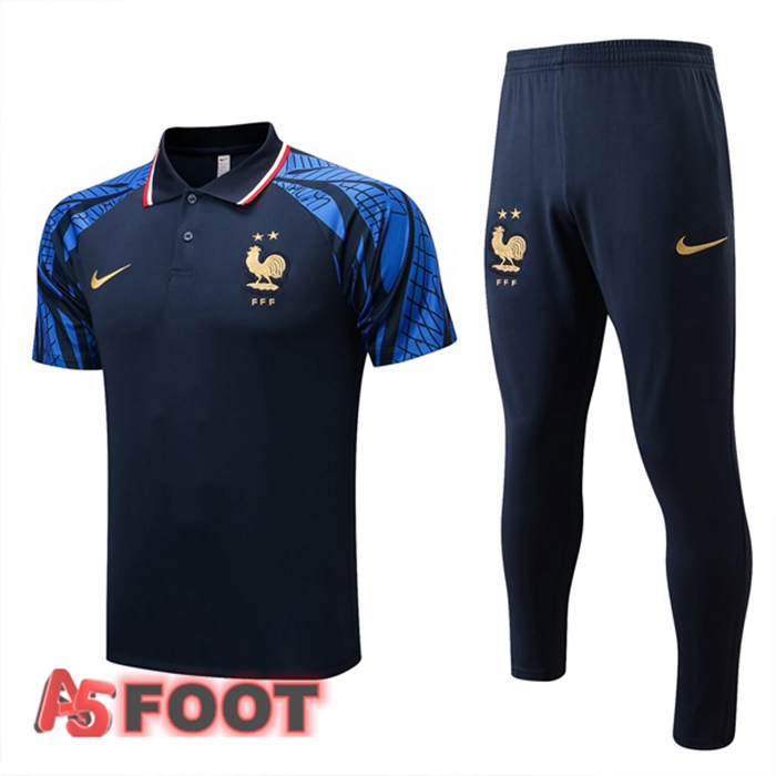 Ensemble Polo France + Pantalon Bleu Royal 2022/2023