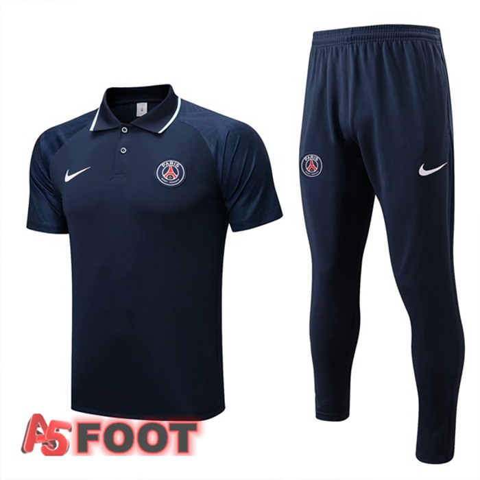 Ensemble Polo Paris PSG + Pantalon Bleu Royal 2022/2023