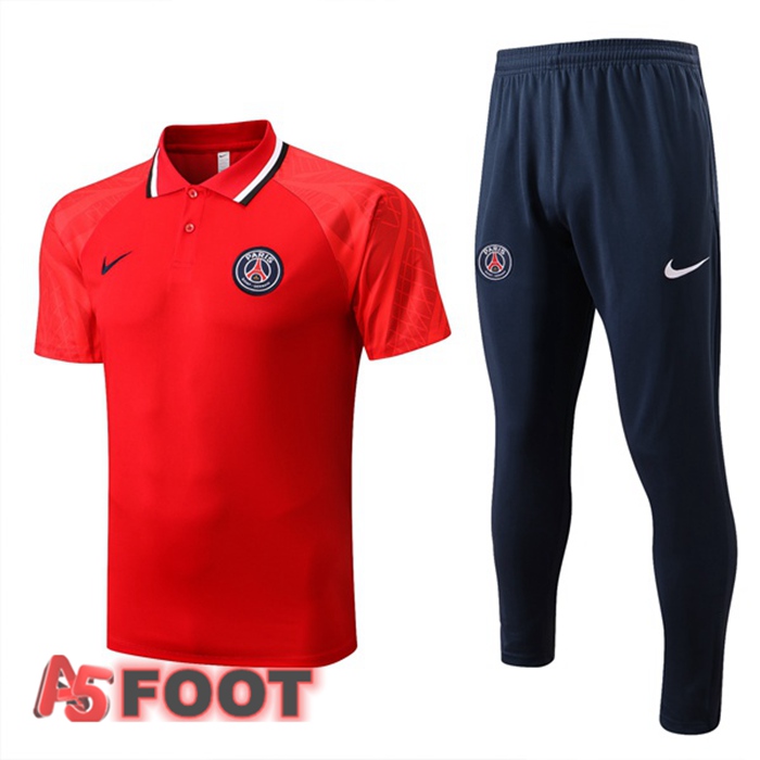 Ensemble Polo Paris PSG + Pantalon Rouge 2022/2023