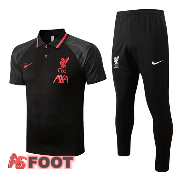 Polo Foot FC Liverpool + Pantalon Noir 22/23