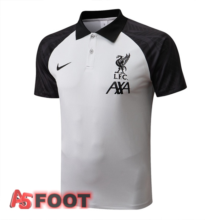 Polo Foot FC Liverpool Gris Noir 2022/2023
