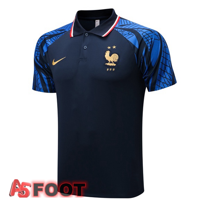 Polo Foot France Bleu Royal 2022/2023