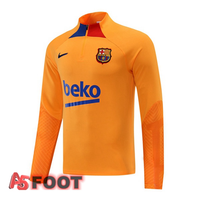 Training Sweatshirt FC Barcelone Jaune 2022/2023