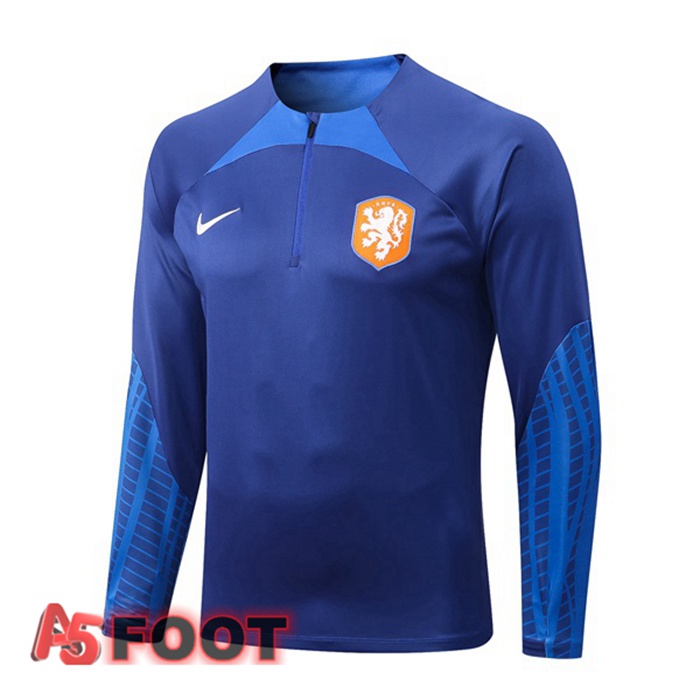 Training Sweatshirt Homme Pays-Bas Bleu 22/23