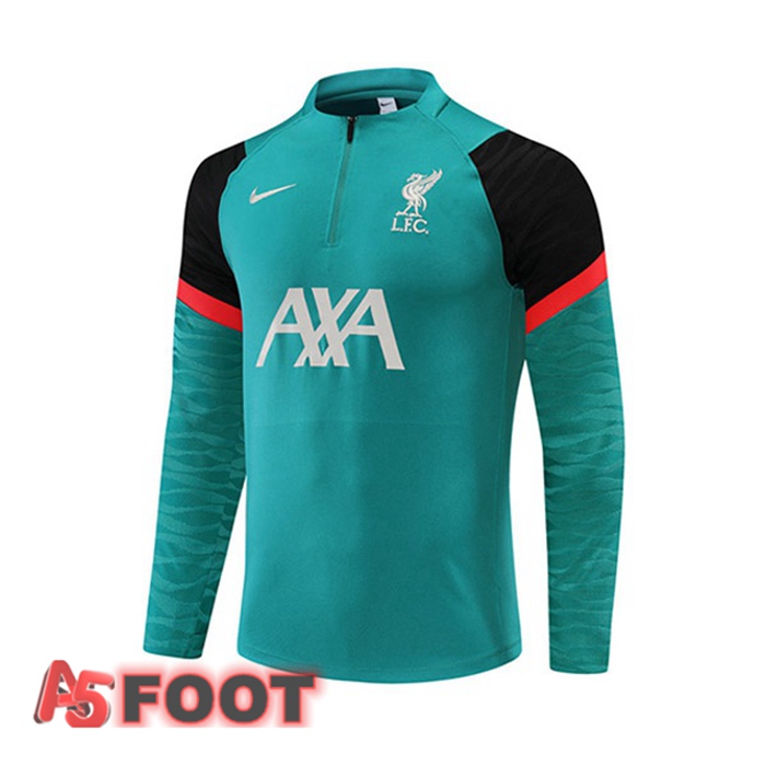 Training Sweatshirt FC Liverpool Vert Noir 2022/2023