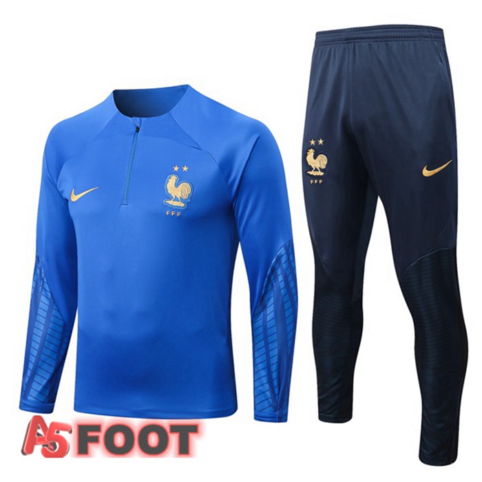 Survetement De Foot France Bleu 22/23