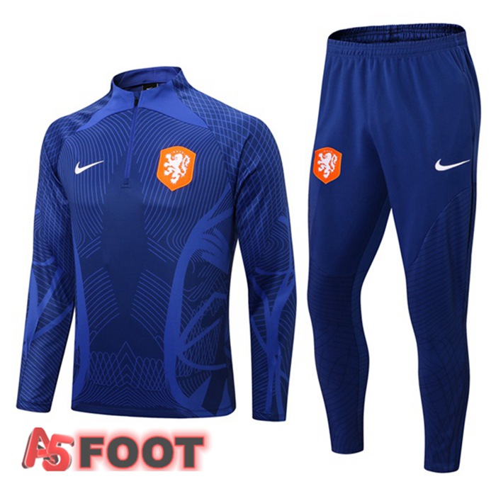 Ensemble Survetement de Foot Pays-Bas Bleu 2022/2023