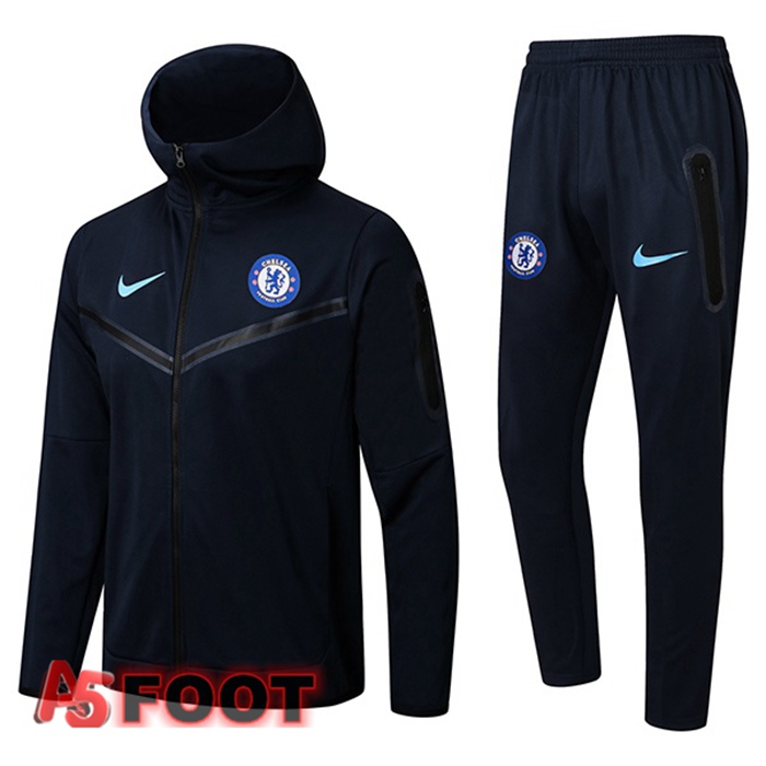 Survetement Veste A Capuche FC Chelsea Bleu Royal 2022/2023