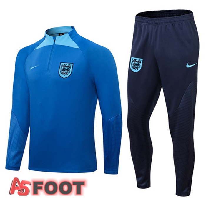 Ensemble Survetement de Foot Angleterre Bleu 2022/2023