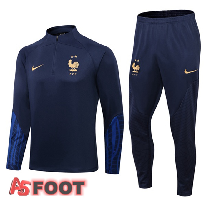 Ensemble Survetement de Foot France Bleu Royal 2022/2023