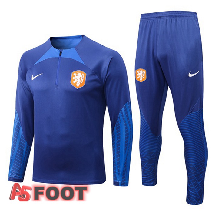 Survetement De Foot Pays-Bas Bleu 22/23