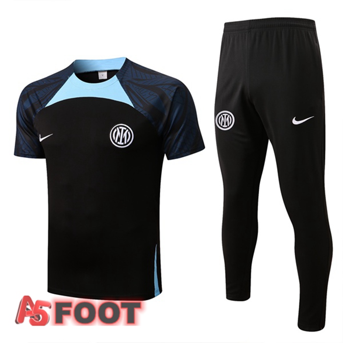 Ensemble Training T-Shirts Inter Milan + Pantalon Noir 2022/2023