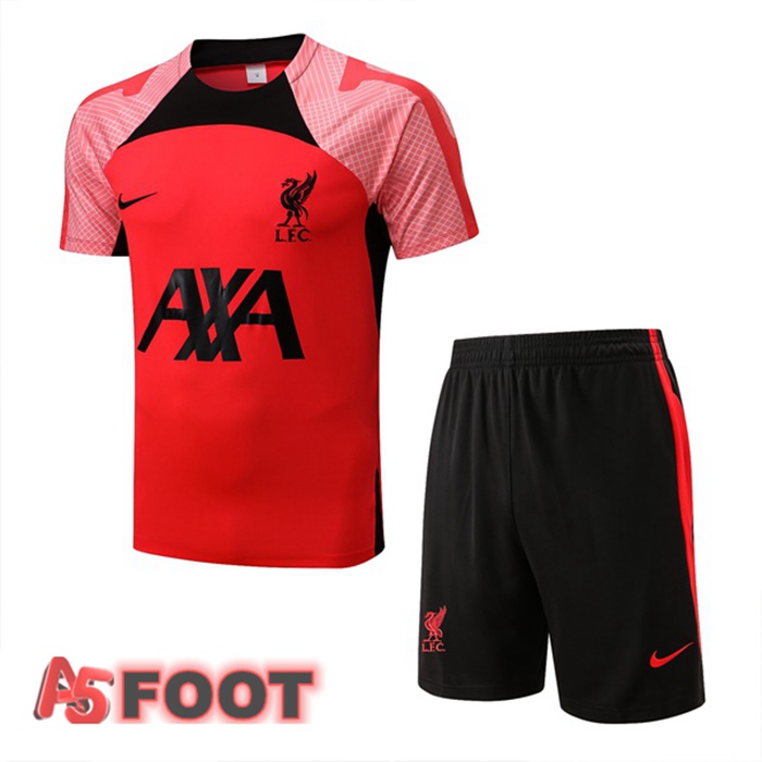 Training T-Shirts FC Liverpool + Shorts Rouge 22/23