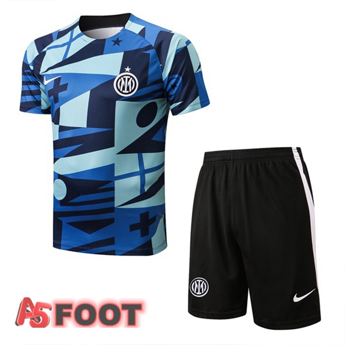 Training T-Shirts Inter Milan + Shorts Bleu 22/23