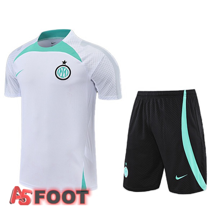 Ensemble Training T-Shirts Inter Milan + Shorts Blanc 2022/2023