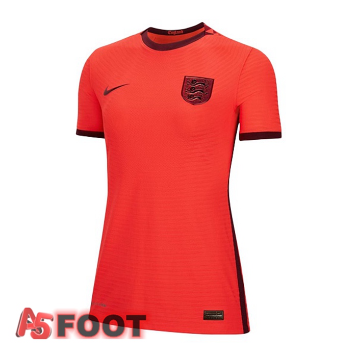 Maillot Foot Equipe de Angleterre Femme Exterieur Rouge Euro Féminin 2022