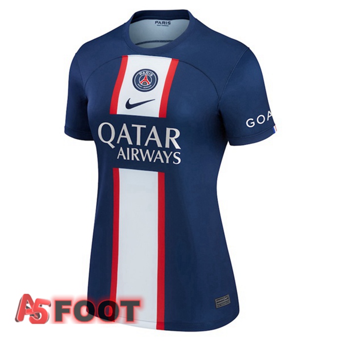 Maillot De Foot Paris PSG Femme Domicile Bleu Royal 22/23