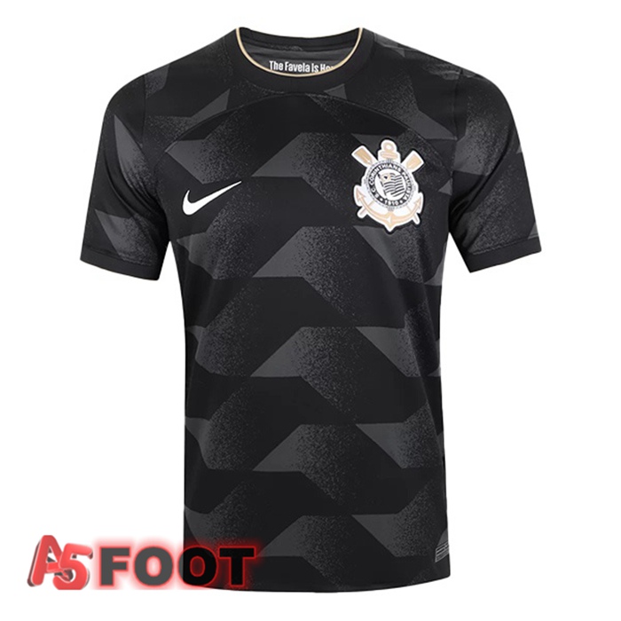 Maillot de Foot Corinthians Exterieur Noir 2022/2023