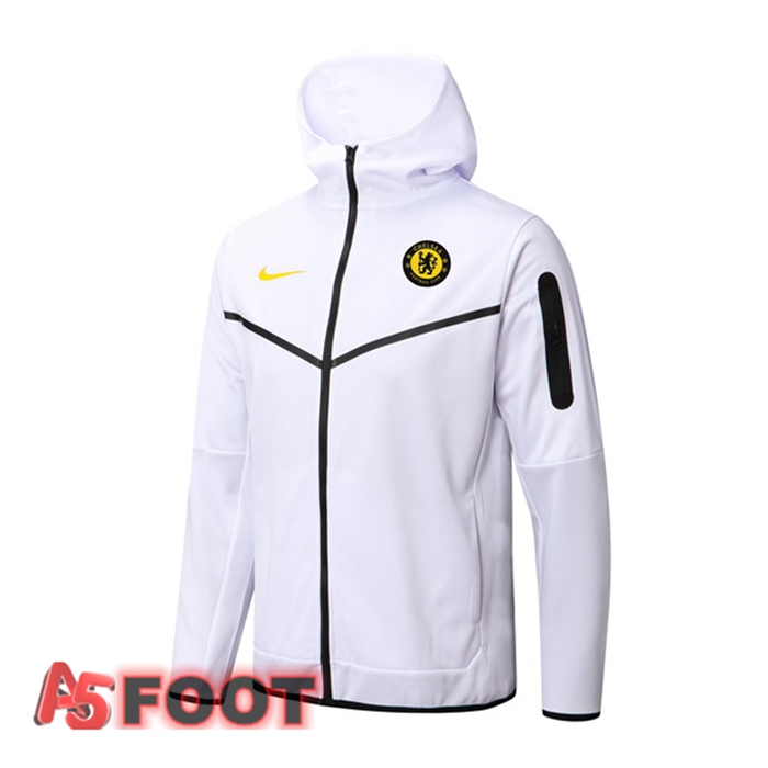 Veste A Capuche FC Chelsea Blanc 2022/2023