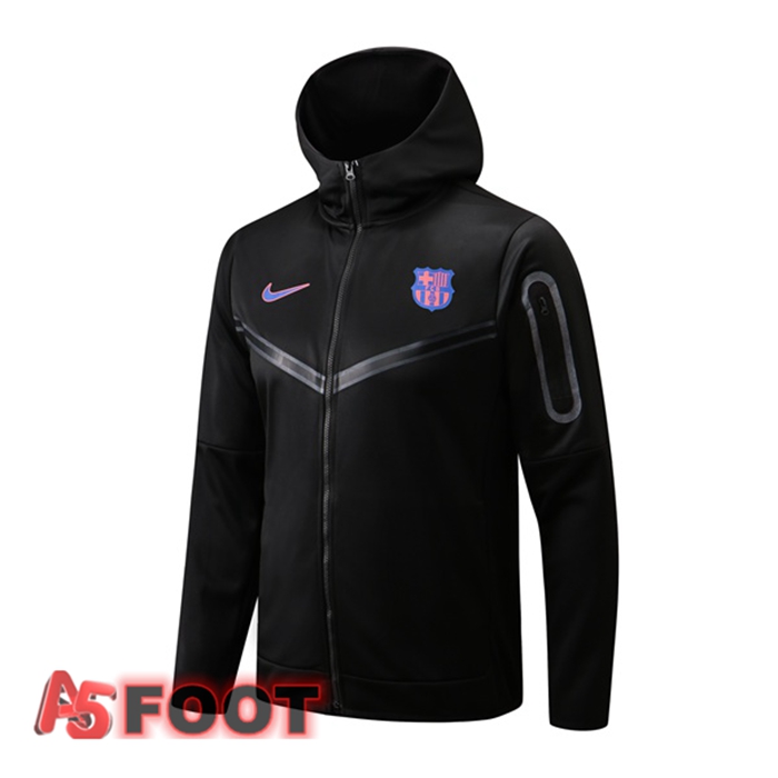 Veste A Capuche FC Barcelone Noir 2022/2023